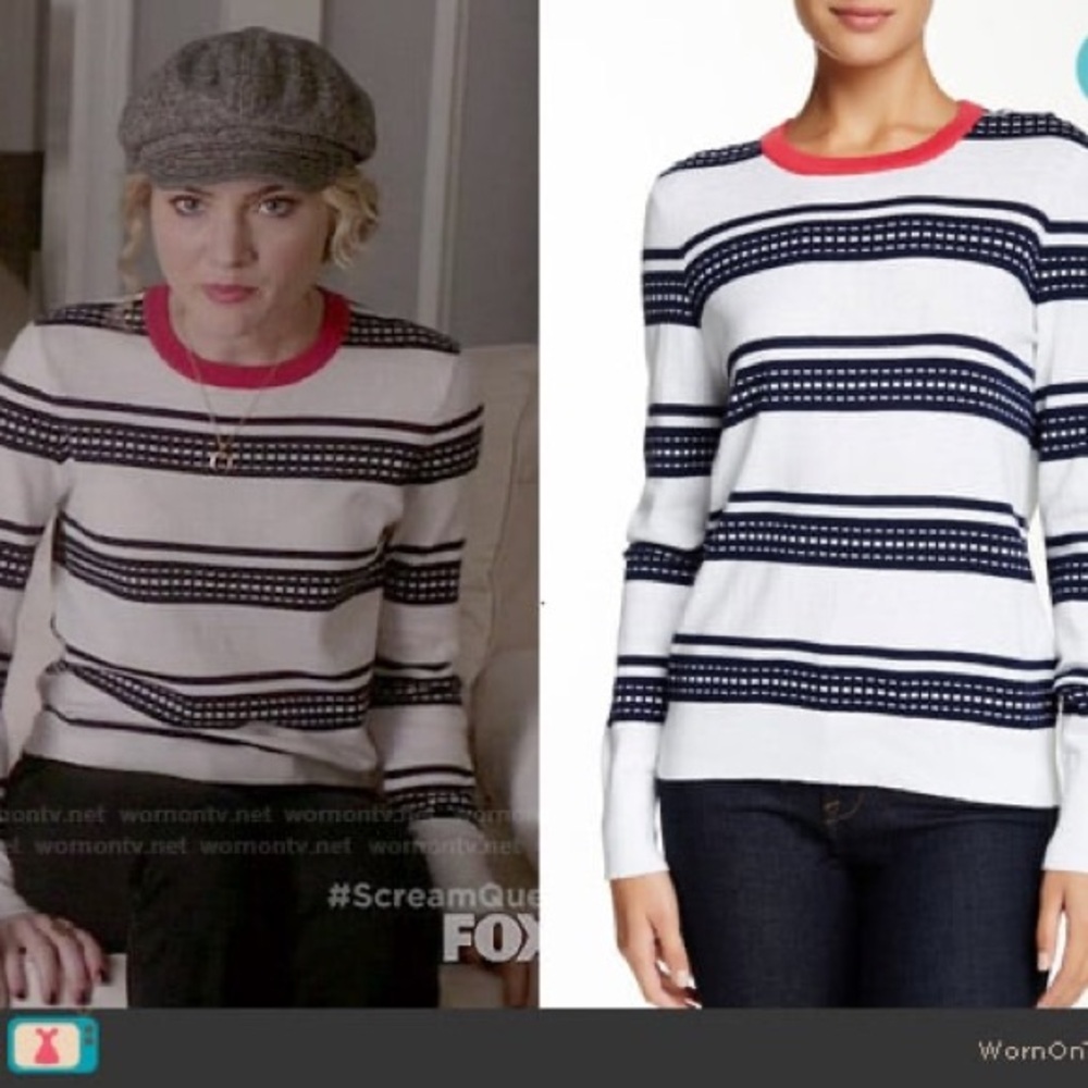 Equipment Femme striped sweater